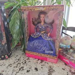 Portrait in blue barbie