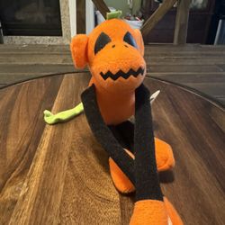 Jack-O’-Lantern Sock Monkey Hanger Plush