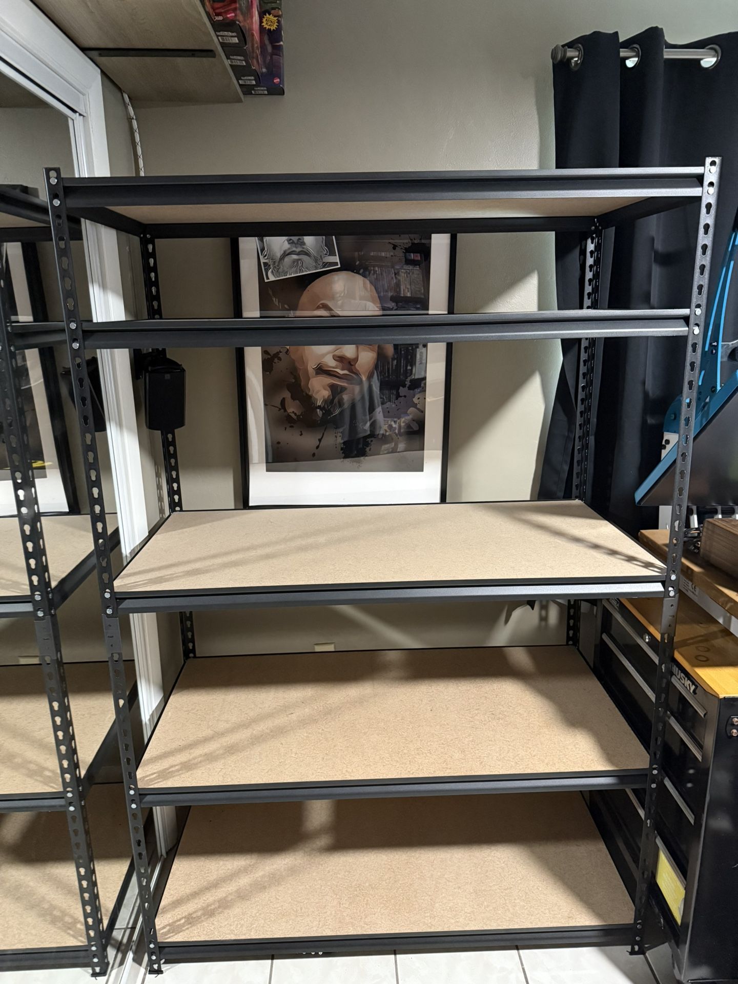 One - 5-Shelf Heavy Duty Adjustable Metal Garage Storage Shelving