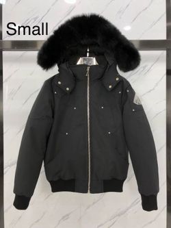 Moose Knuckles Black Bomber Jacket Size Small