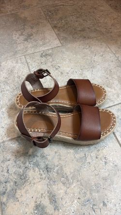 Brown espadrille sandals