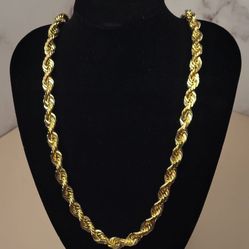 🔥🔥Solid 10KT Yellow Gold Rope Chain🔥🔥