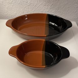 Antonino Collection, Set of 2, Chips and Salsa Serving Bowls