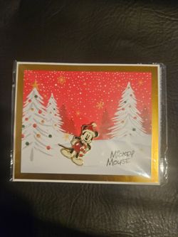 Disneys Micky Mouse Christmas pin with certificate