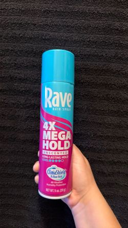 Rave 4X Mega Hold Unscented,  Dove body wash , Pantene shampoo conditioner