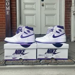 Jordan 1 Court Purple Metallic