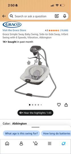 Graco Baby swing