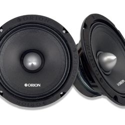 ORION Cobalt CM65 High Efficiency 6.5" Mid-Range Bullet Loudspeakers, 1000W Max Power, 250W RMS, 4 Ohm, 1.5" Voice Coil - Pro Car Audio Stereo, Midran