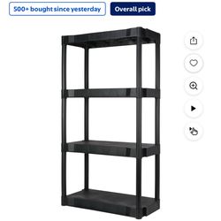 Used plastic shelving , Excellent condition.