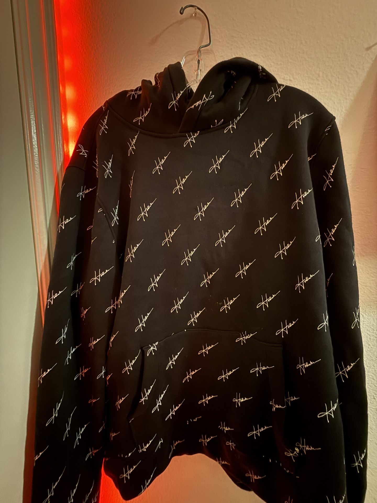 Hollister Cursive Design Hoodie