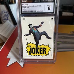The Joker Topps Trading Card From Batman The Movie 1989