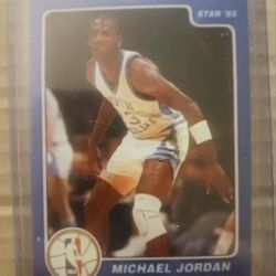 Really Nice RARE Michael Jordan ERROR Blue Card 