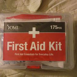 175 Piece First Aid Kit Brand New Sealed In Plastic Box 