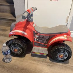 Kid Trax Nickelodeon's Paw Patrol Marshall Toddler 6 Volts Quad Electric Ride-on Toy, 18-30 Months , It Only Used At Home 
