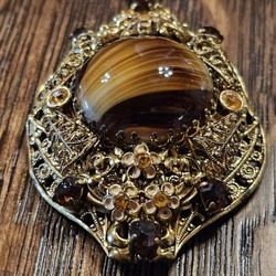 Vintage Gold Medallion 