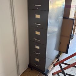 5 Drawer Metal File Cabinet