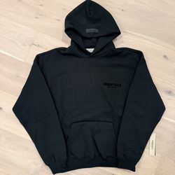NEW Fear of God ESSENTIALS Black Hoodie
