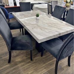 New 7pc Dining Set In Box Buy Now Pay Later $39 Down No Credit Needed 