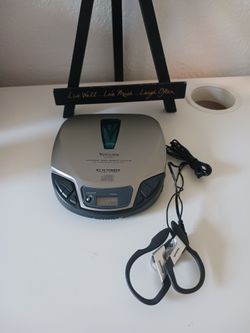 Venturer DM9803 Portable CD Player Dynamic Bass Boost + OEM Panasonic Earphones