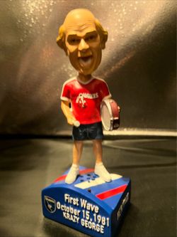 SAN JOSE EARTH QUAKES / KRAZY GEORGE 7” BOBBLEHEAD