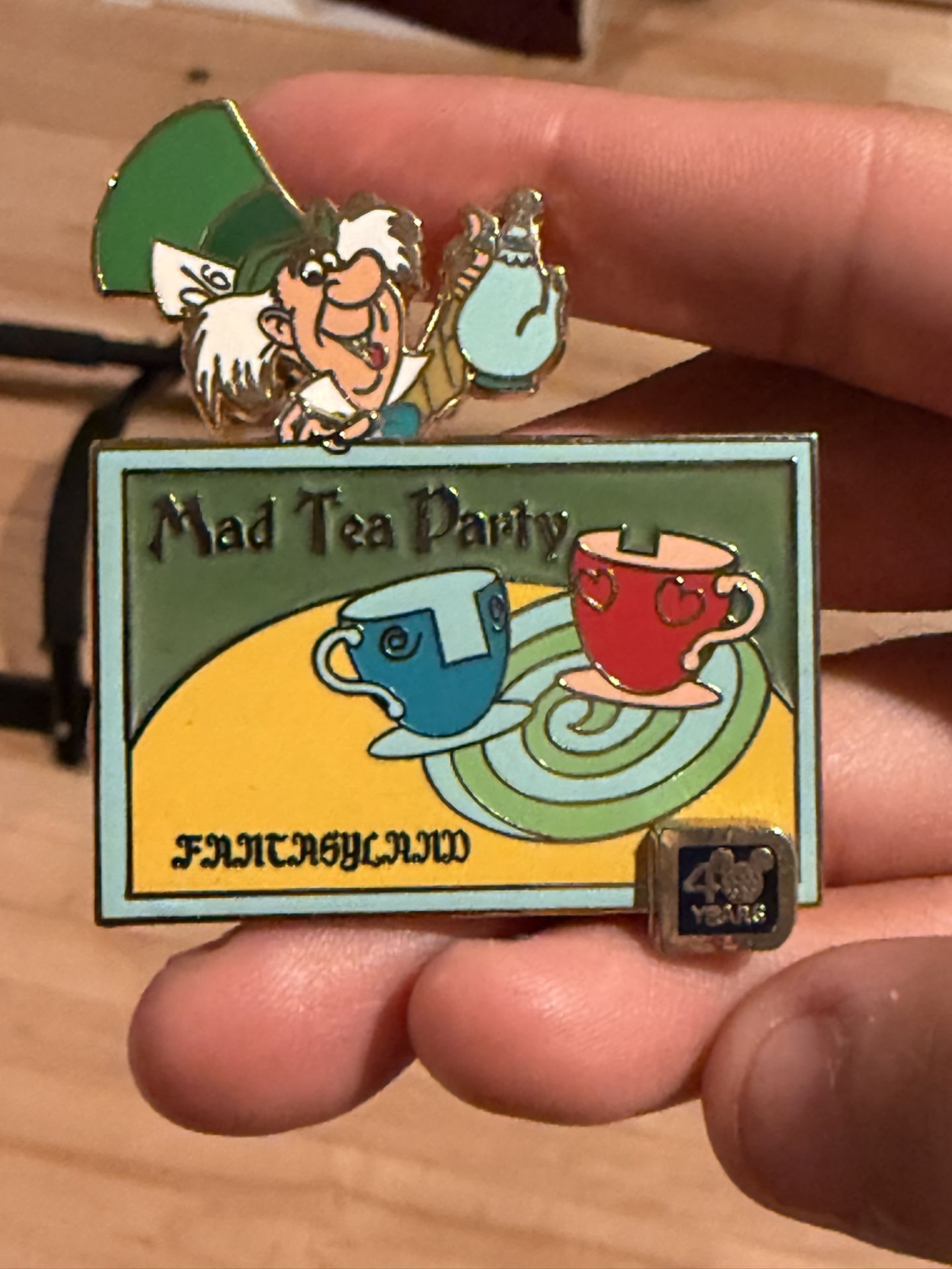 Mad Hatter 40th Anniversary Pin
