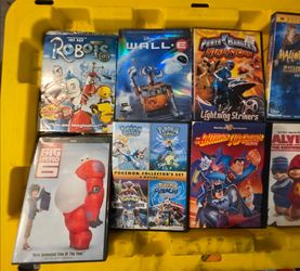 Lot of 9 Kids DVDs Animated Movies