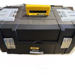 Plastic Tool Box,3-Tiers Multi-Function Storage Portable Toolbox Organizer, Black