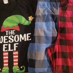 Elf Tshirt And Pj Pants
