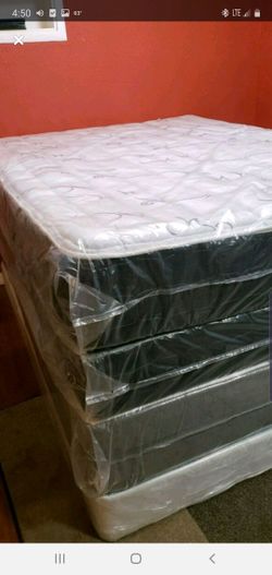 King new thick pillow top bed can deliver