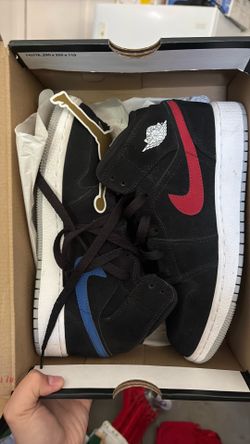 Jordan 1 mid multi color swish