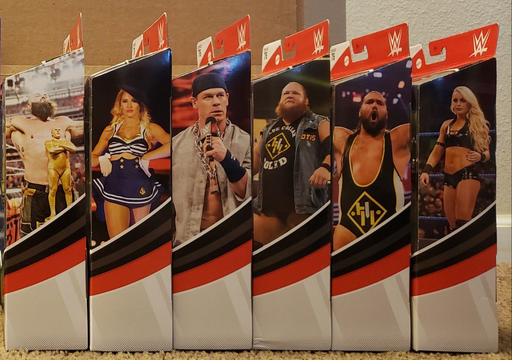 WWE Elite 76 Series - Otis, Lacy Evans, John Cena, Strowman, Tucker, & xtra Mandy Rose