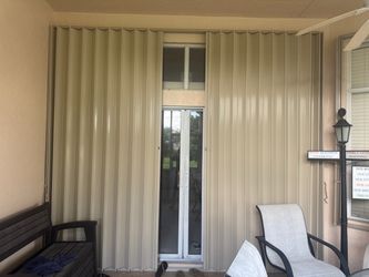 Patio door and surtter