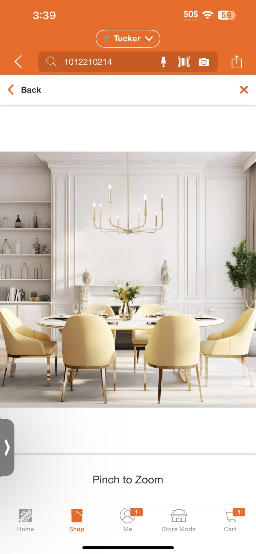 Modern 31.5 in. 8-Light Gold Candlestick Chandelier for Living Room, Dining Room Large Size Elegant Ceiling Light