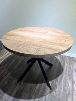 Round Dining Table with X-Base - $40 OBO