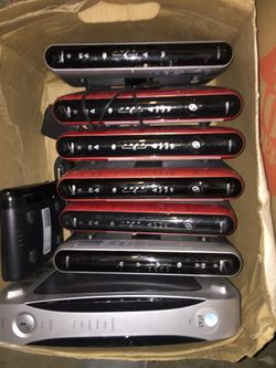 Wireless Routers, Cable & DSL Modems, FiOS Fiber Optic Routers Prices range - $10 to $35 With n without ac adapters Some in box Some USB WiFi networ