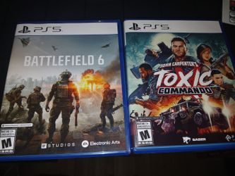 PS5 games Battlefield 6 and toxic Commando selling both $40 all