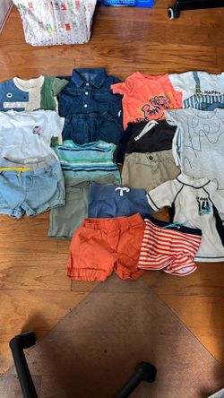 Lot Of 16pcs Baby/Toddler Boy Size 18-24months Summer Clothes T-shirts Shorts Active Wear Swim Suits Sets Carter’s Janie and Jack 