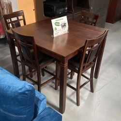 Tall Dining Table  Four Chair New Mesa Comedor