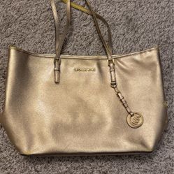 Michael Kors Gold Purse 