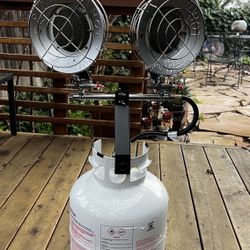 Propane Heater Outdoor, Double Tank Top