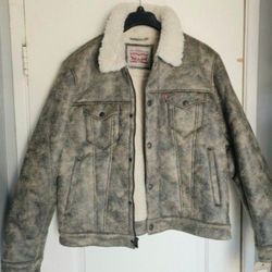 Men's Vegan Suede Leather Levi's XL New