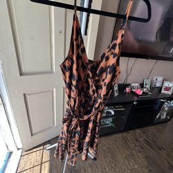 Leopard print dress
