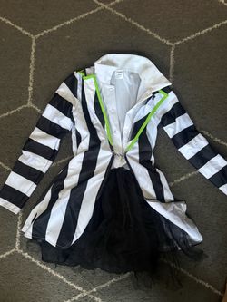 Beetle juice kids costume