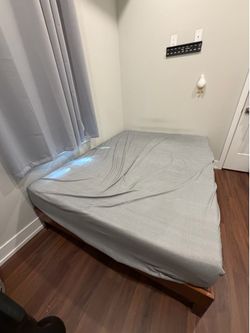 Queen Bed Frame and Mattress