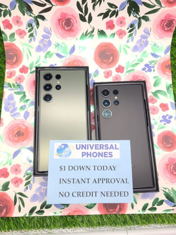 With Box Samsung Galaxy S22 Ultra 5G 128gb Unlocked .LOWEST WHOLESALE PRICES with Option To Pay In Payments With NO CREDIT CHECK