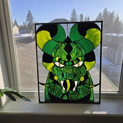 Custom Stained Glass Dragon 