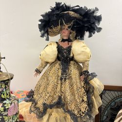 Rustie Doll "Eden" Victorian porcelain doll - 42" tall, new 