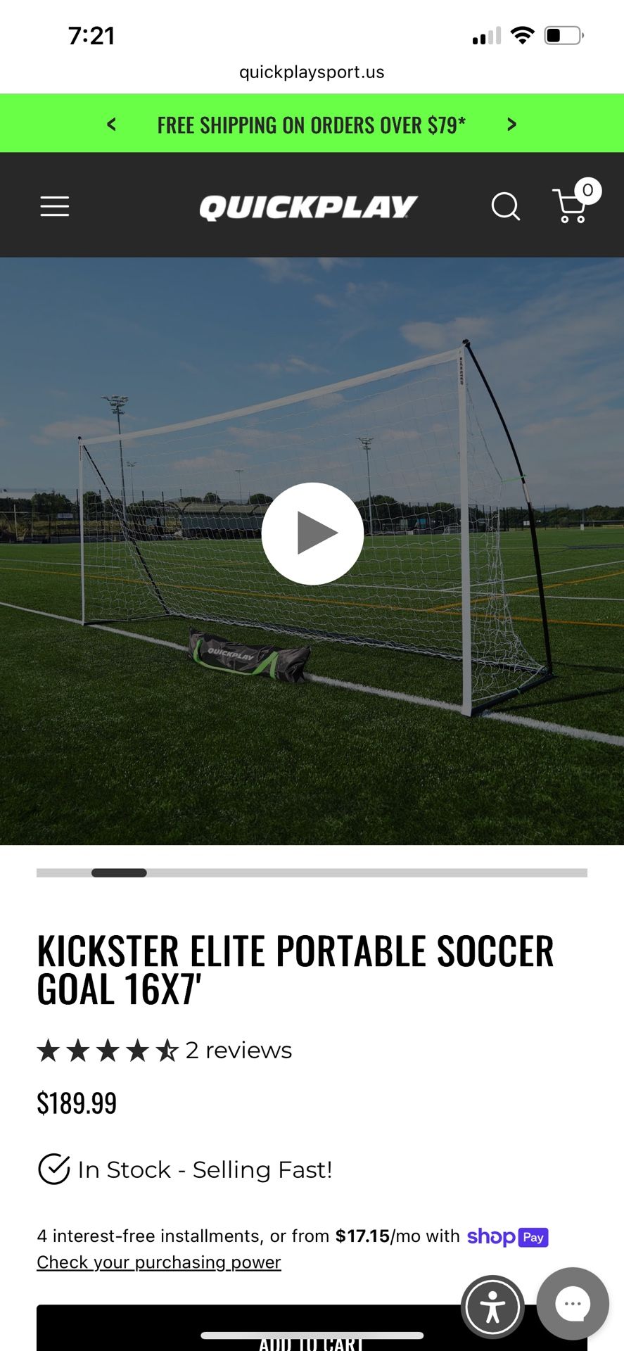 Portable Soccer Goal