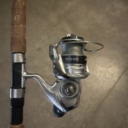 Shimano Saragosa SW Spinning Reel 5000 With star Rod