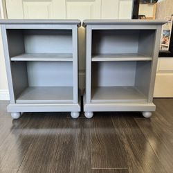 2 Gray Nightstands/ End tables 